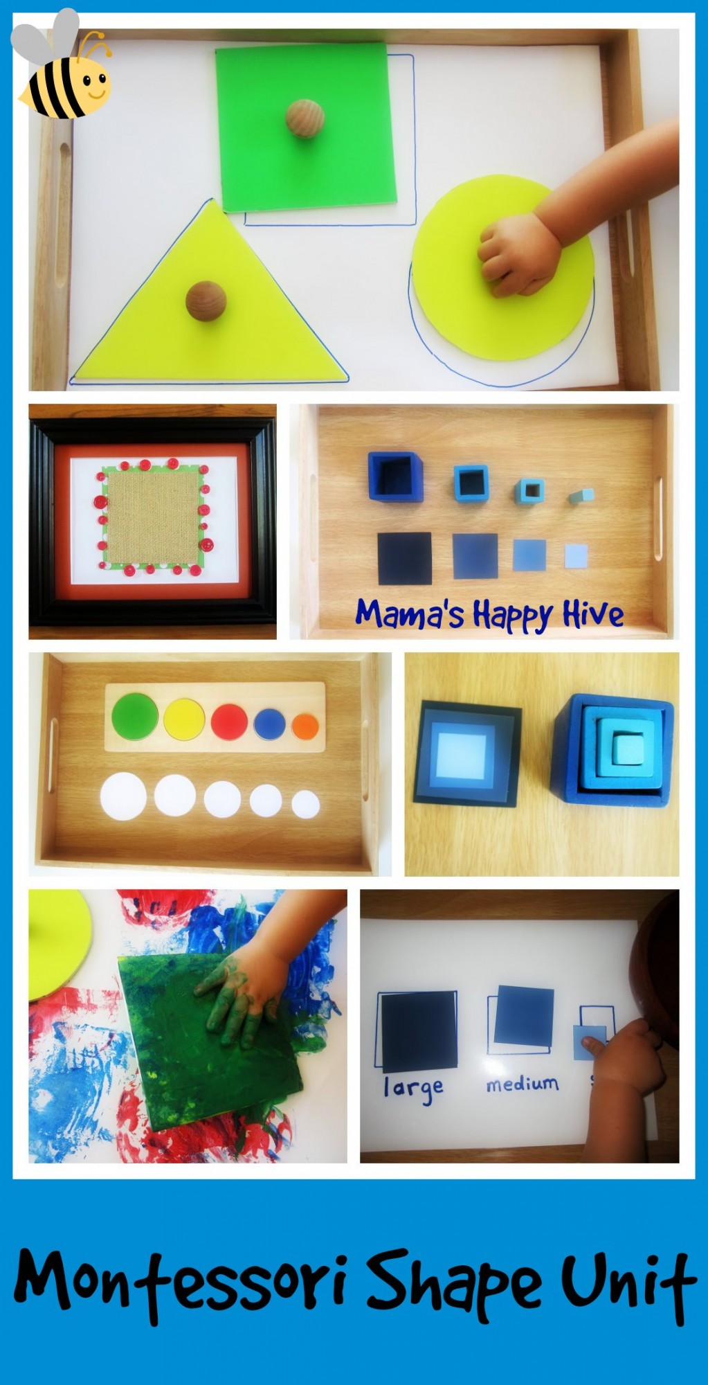 Toddler Montessori Shape Lessons - www.mamashappyhive.com