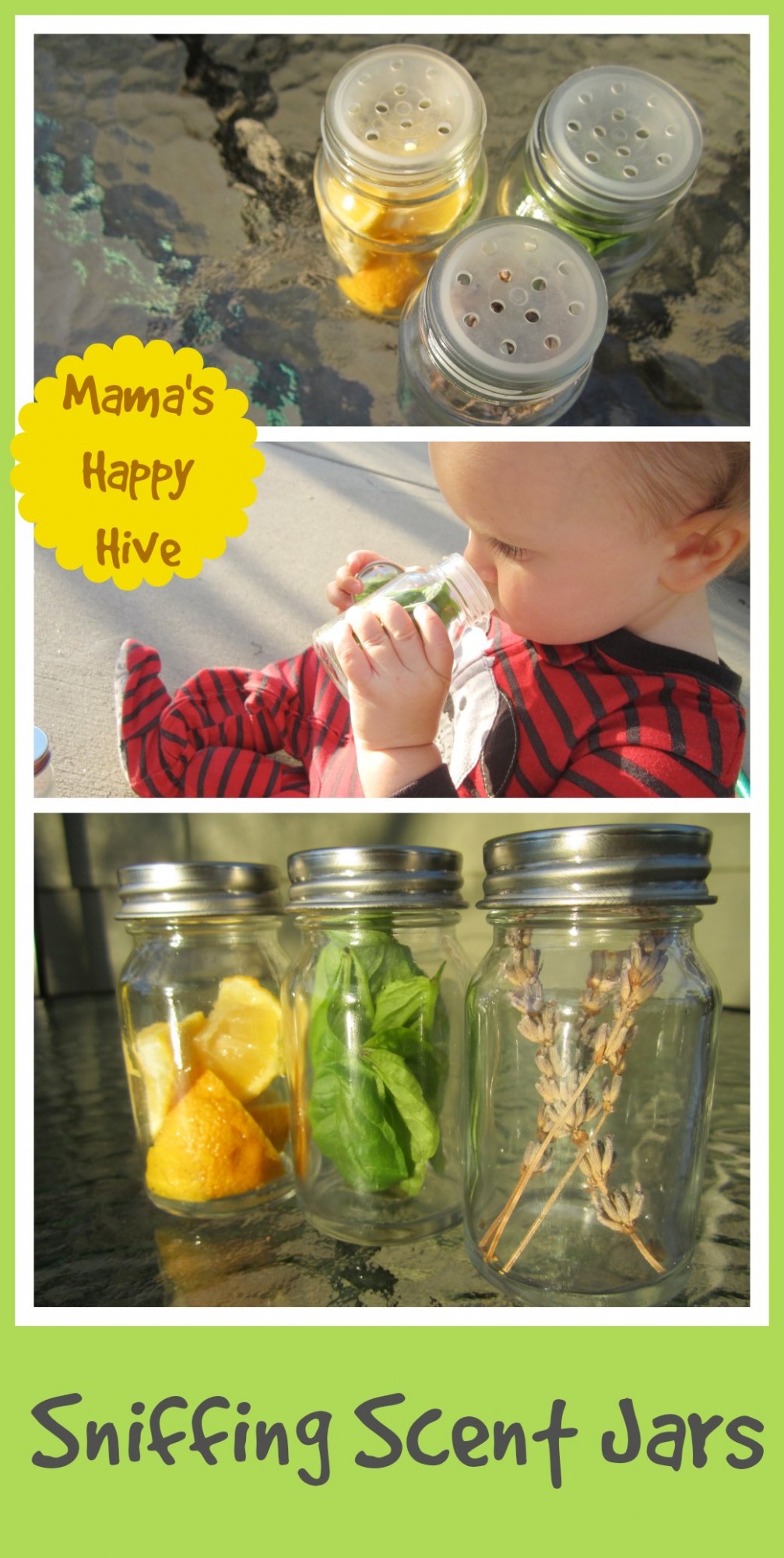 DIY Montessori Sniffing Scent Jars - www.mamashappyhive.com