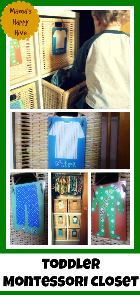 Toddler Montessori Closet - Mama's Happy Hive