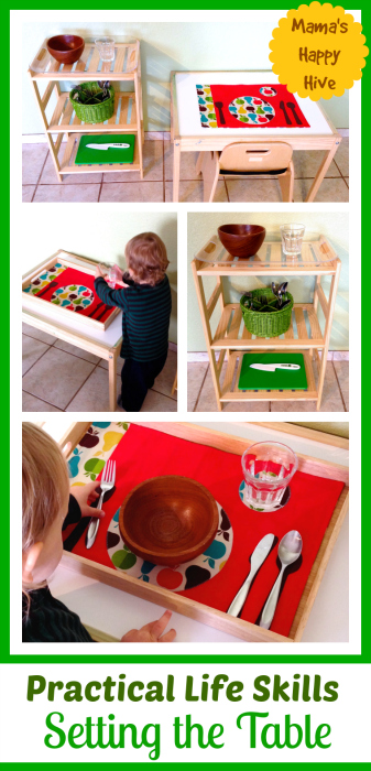 These practical life skills kitchen activities are part of the 12 Months of Montessori Learning series brought to you by ten amazing Montessori bloggers! - www.mamashappyhive.com
