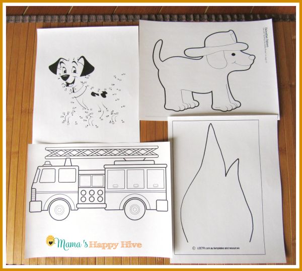 Firetruck Printables - www.mamashappyhive.com - Mama's Happy Hive