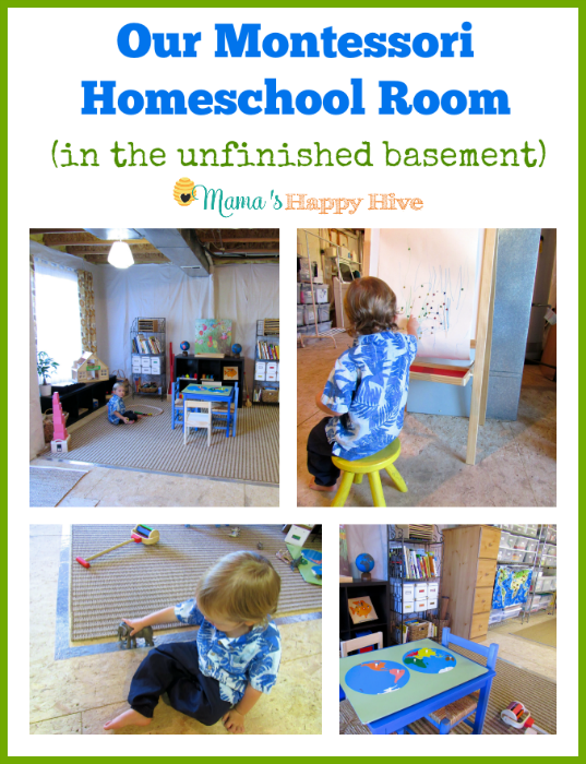 Our Montessori Homeschool Room - www.mamashappyhive.com