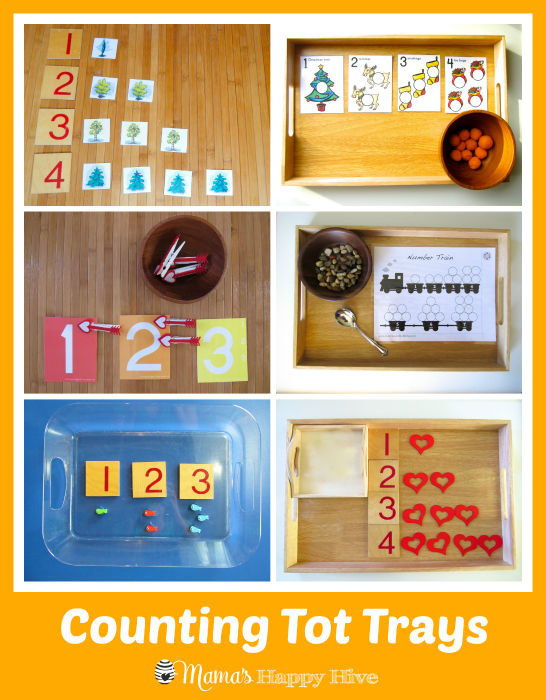 Counting Tot Trays - www.mamashappyhive.com