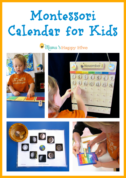 Montessori Calendar for Kids