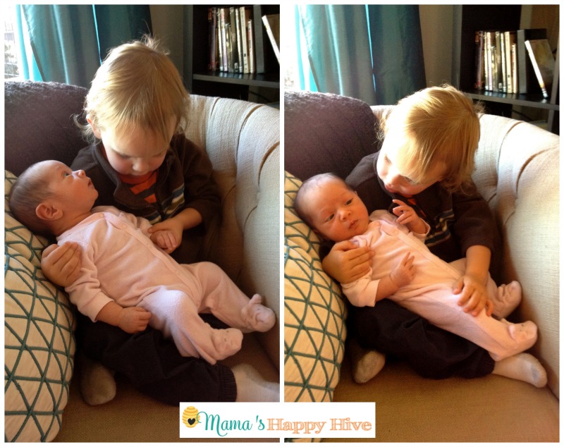 Holding the Baby - www.mamashappyhive.com