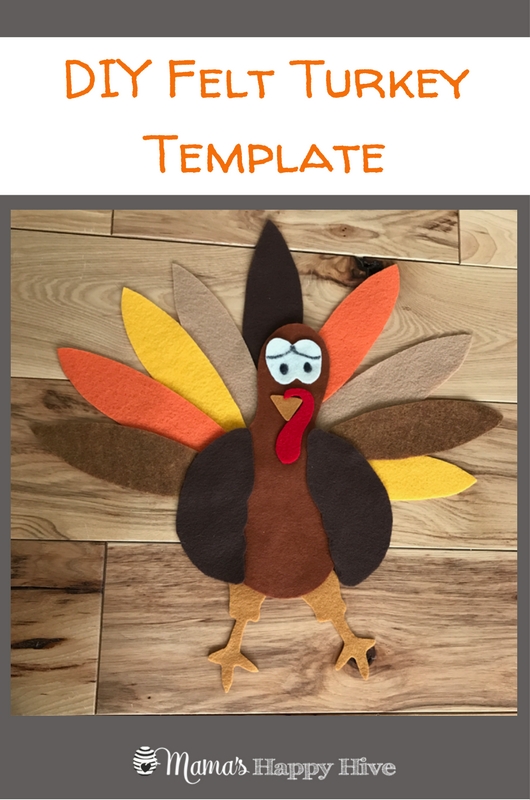 DIY Felt Turkey with Free Printable Template