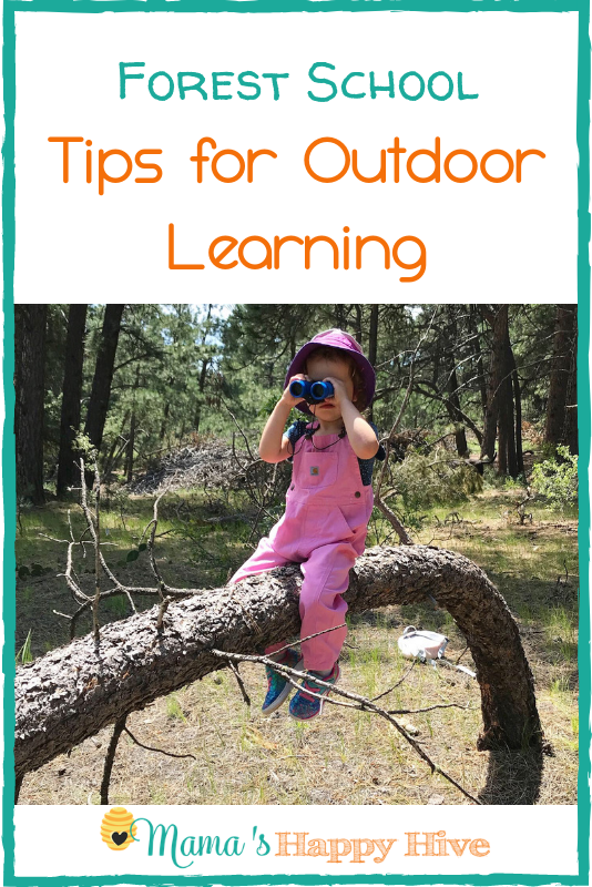 Awesome tips for forest school and outdoor learning in your backyard, nearby park, or in the wild. These are great outdoor practical life skills to learn.